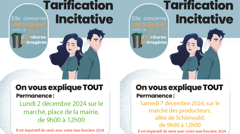 Tarification incitative : A vos agendas !